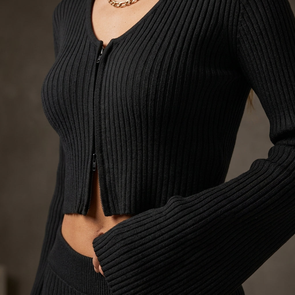 FULVIA™ • Conjunto Loungewear Dos Piezas con Cremallera