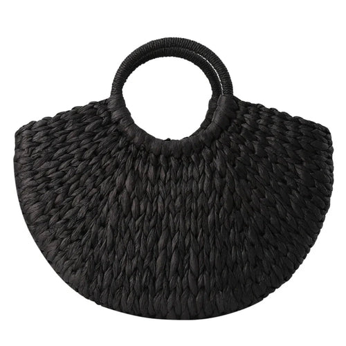 BERENICE™ • Bolso Tote de Ratán con Forro de Lino | Accesorios de Autor