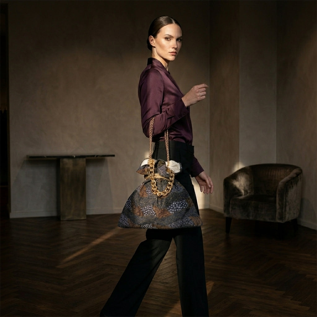 NICOLETTA™ • Bolso Tote Arte Aborigen Australiano Algodón | Accesorios de Autor