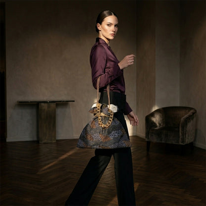 NICOLETTA™ • Bolso Tote Arte Aborigen Australiano Algodón | Accesorios de Autor