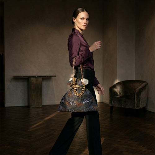 NICOLETTA™ • Bolso Tote Arte Aborigen Australiano Algodón | Accesorios de Autor