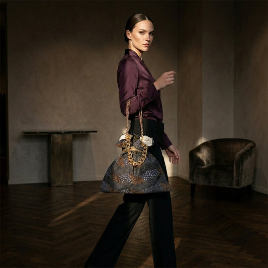 NICOLETTA™ • Bolso Tote Arte Aborigen Australiano Algodón | Accesorios de Autor