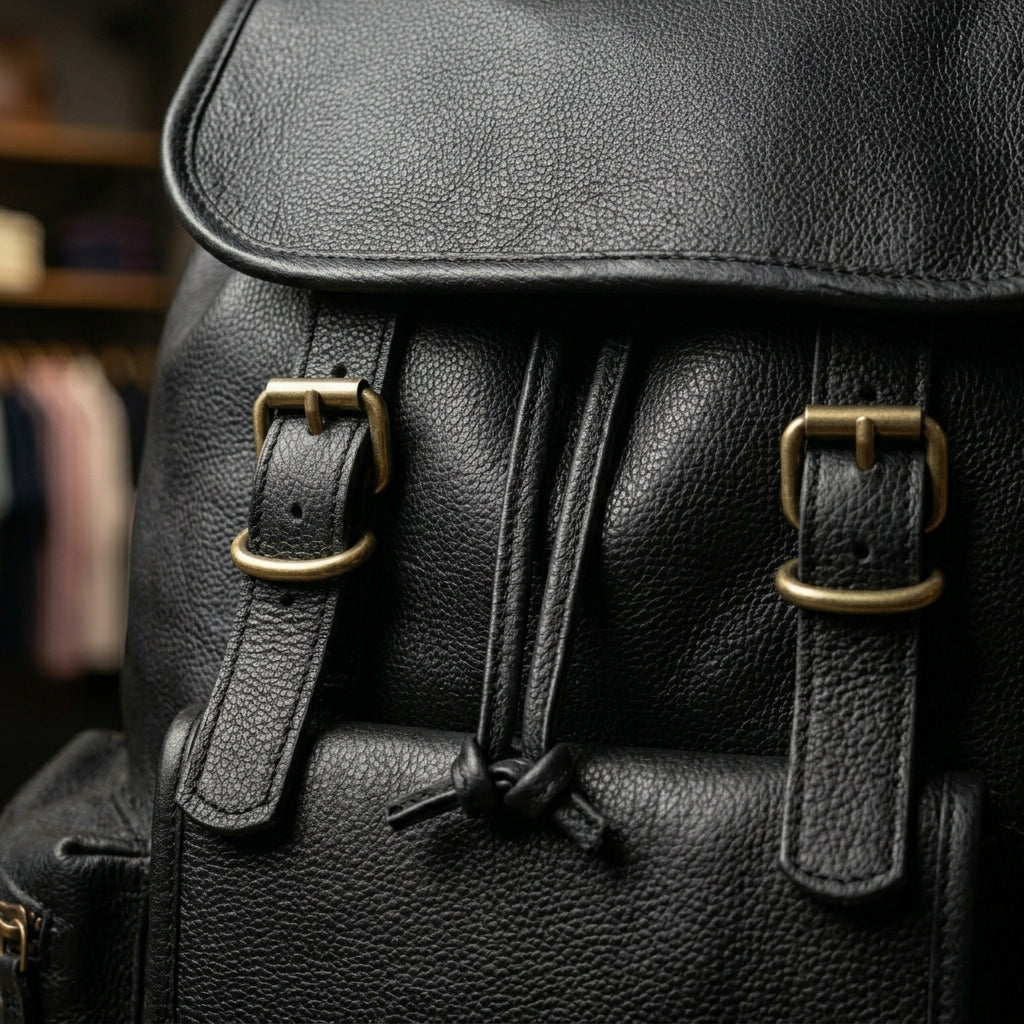 PAOLA™ • Mochila Artesanal Piel Genuina Búfalo Unisex | Accesorios de Autor