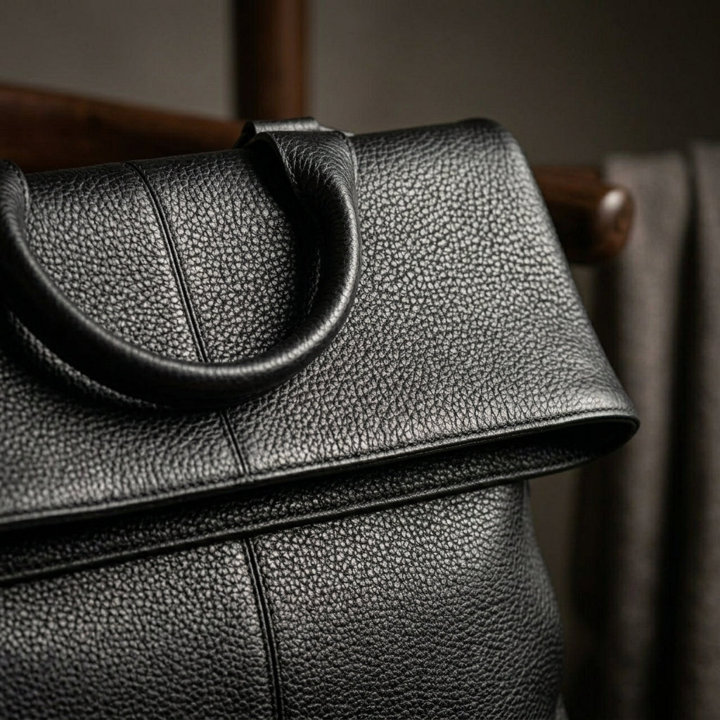 EMILIA™ • Mochila Convertible Piel Genuina Pebble Asas Ajustables | Accesorios de Autor