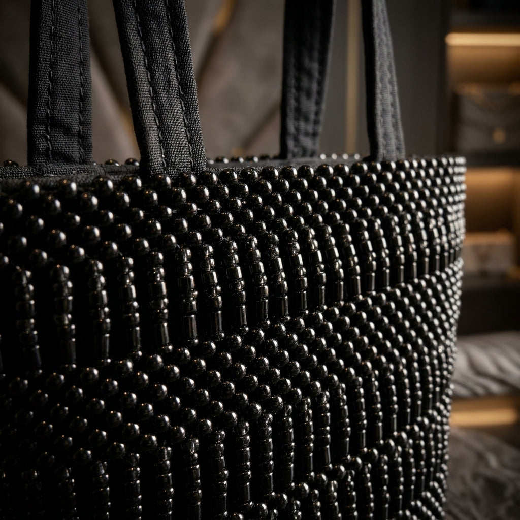ISADORA™ • Bolso de Hombro Artesanal Cuentas Africanas Uganda | Accesorios de Autor