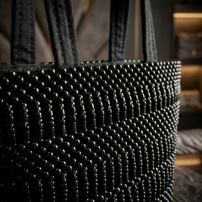 ISADORA™ • Bolso de Hombro Artesanal Cuentas Africanas Uganda | Accesorios de Autor