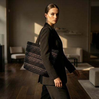 ISADORA™ • Bolso de Hombro Artesanal Cuentas Africanas Uganda | Accesorios de Autor