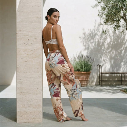 DESIREE™ • Pantalón Saten Pierna Ancha | Corte Fluido y Elegante