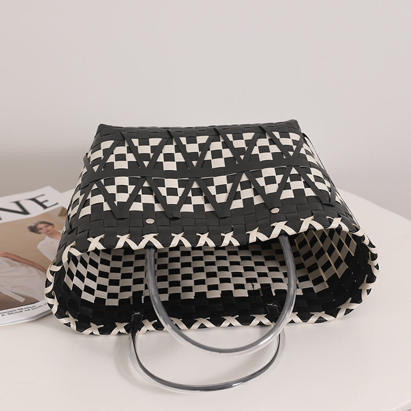 PALOMA™ • Bolso Cesta Natural Tejido Artesanal Chic | Accesorios de Autor