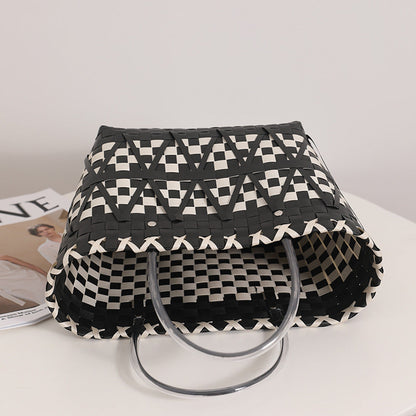 PALOMA™ • Bolso Cesta Natural Tejido Artesanal Chic | Accesorios de Autor