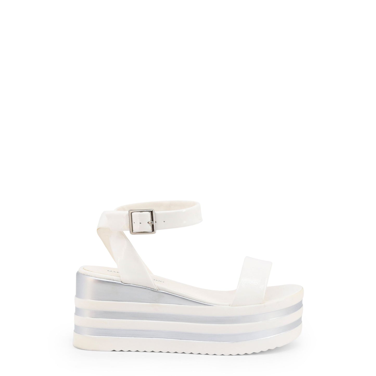 CAMILLA™ • Cuña de Piel Vegana Premium Off-White | Calzado de Autor