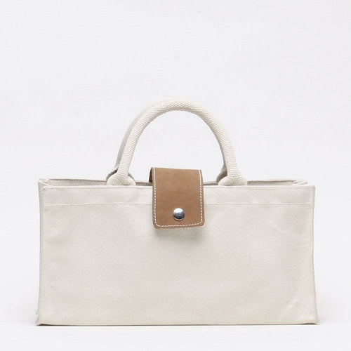 CARLOTTA™ • Bolsa de Vino Canvas Natural | Accesorios de Autor