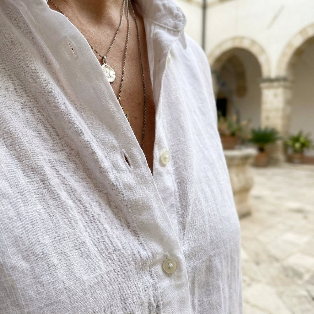 WANDA™ • Camisa de Solapa Estilo Coreano Manga Corta
