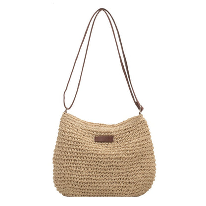 BRUNA™ • Bolso de Hombro Paja Verano Casual | Accesorios de Autor