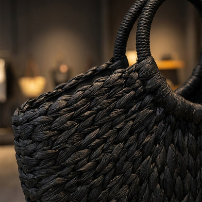 BERENICE™ • Bolso Tote de Ratán con Forro de Lino | Accesorios de Autor