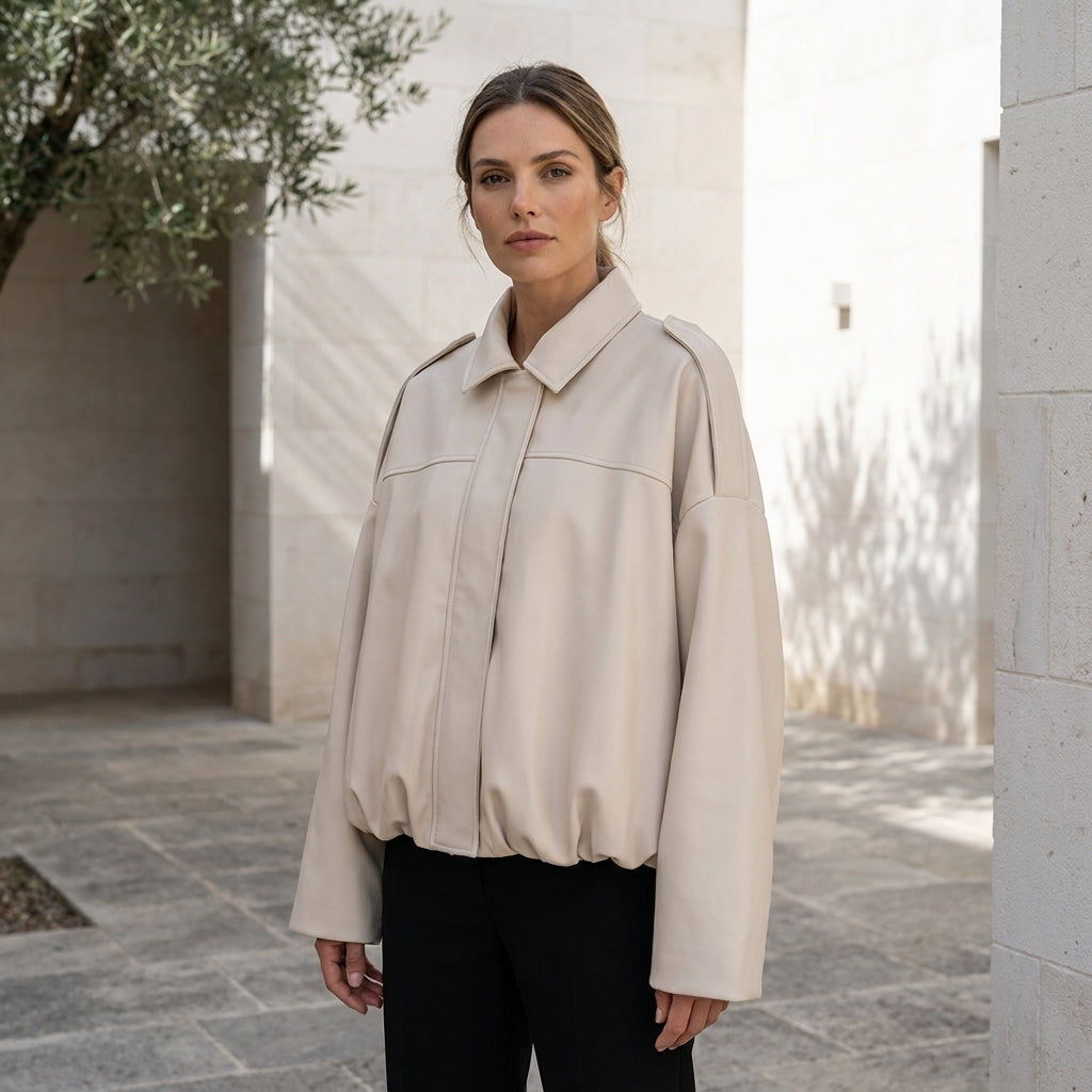 MADDALENA™ • Abrigo Largo Efecto Ante Oversize