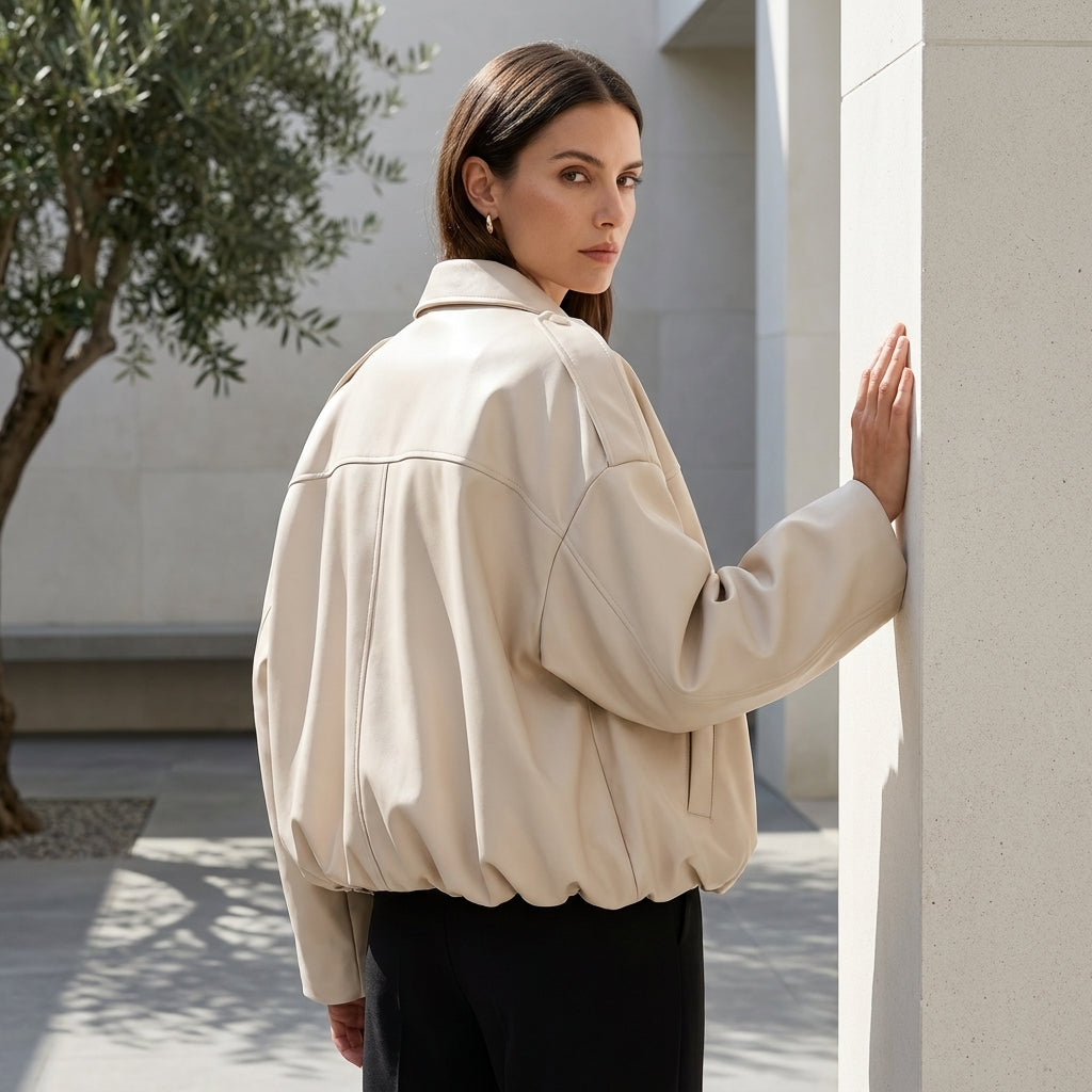 MADDALENA™ • Abrigo Largo Efecto Ante Oversize