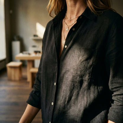 WANDA™ • Camisa de Solapa Estilo Coreano Manga Corta