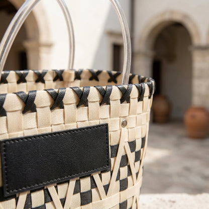 PALOMA™ • Bolso Cesta Natural Tejido Artesanal Chic | Accesorios de Autor