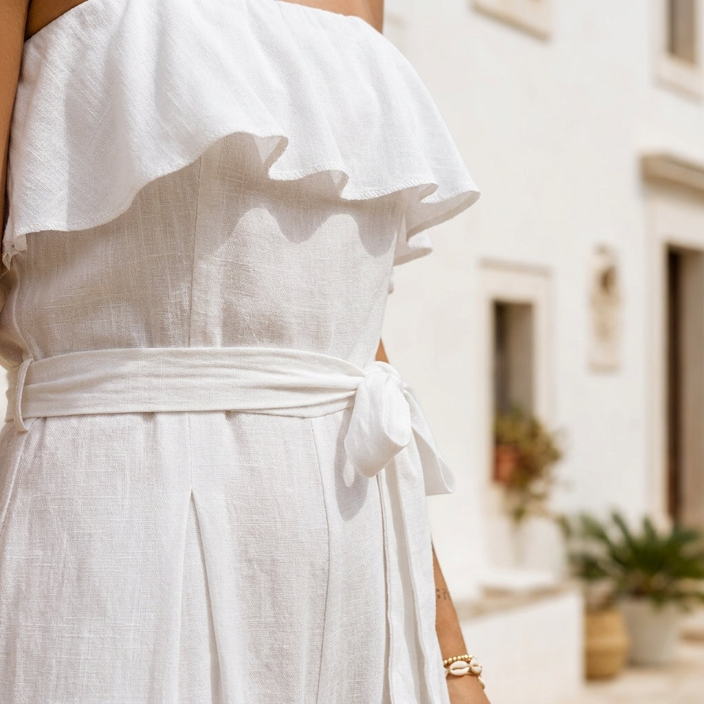 PERPETUA™ • Mono Hombro Descubierto Pierna Ancha | Moda de Autor