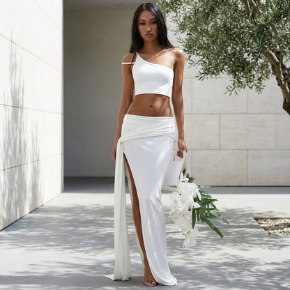 ALESSIA™ • Conjunto Dos Piezas Hombro Descubierto con Abertura