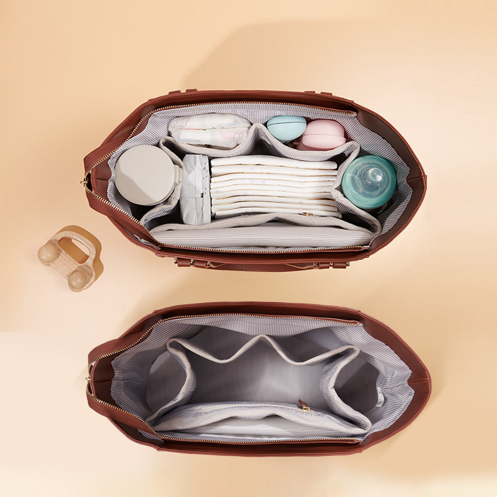 VIOLA™ • Bolso Tote Maternidad Canvas Grande | Accesorios de Autor