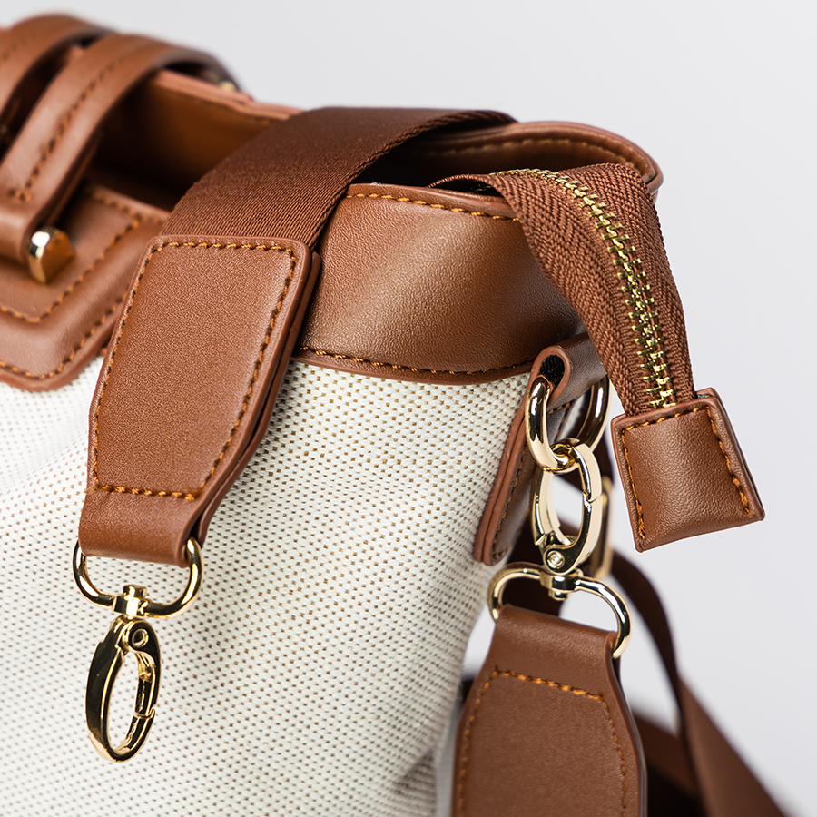 VIOLA™ • Bolso Tote Maternidad Canvas Grande | Accesorios de Autor
