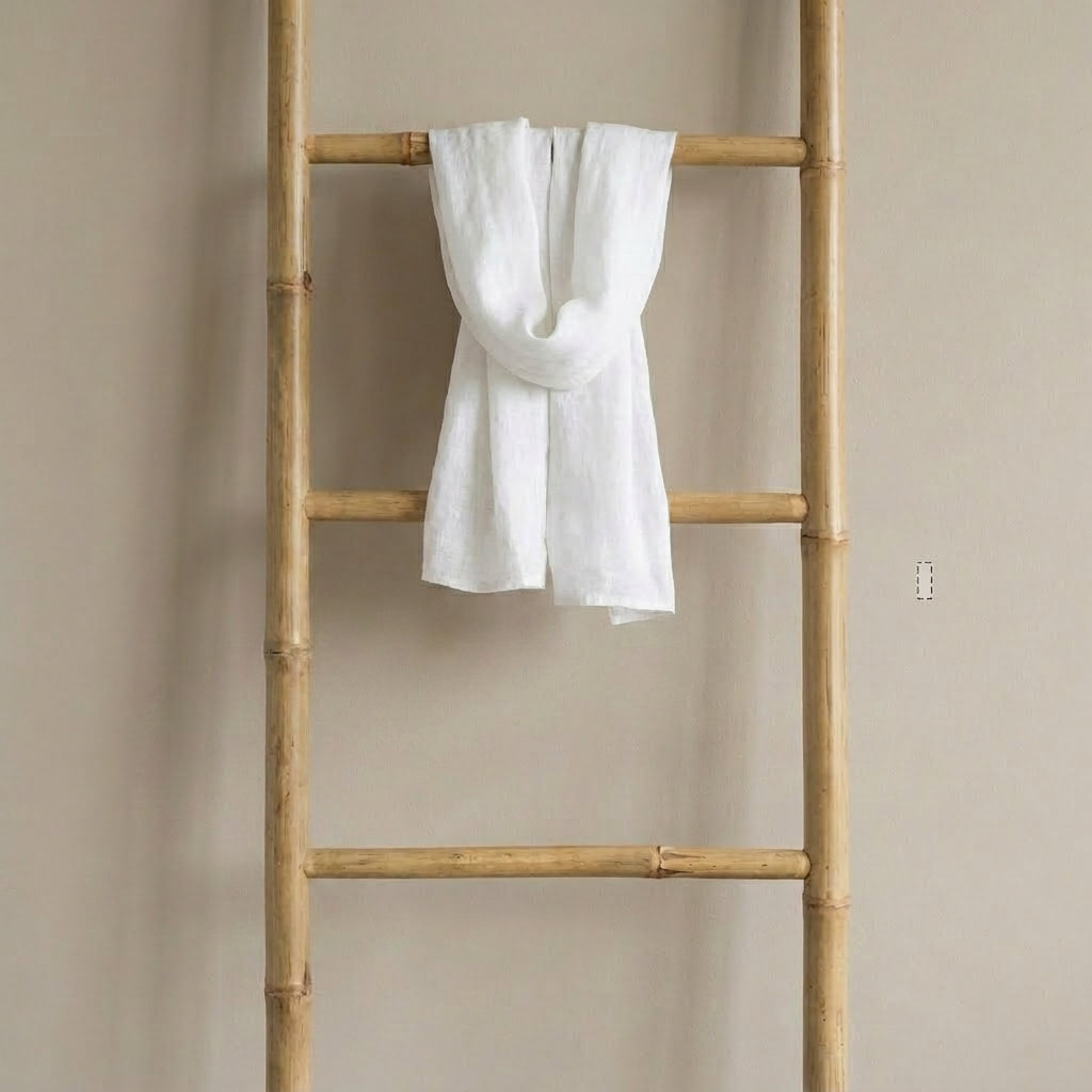 LEONILDA™ • Pañuelo de Lino Blanco | Pañuelos y Fulares